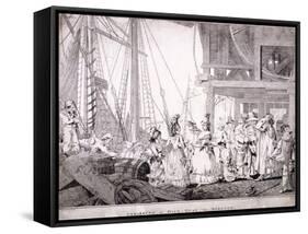 Dice Quay, Lower Thames Street, London, 1788-Charles Ansell-Framed Stretched Canvas