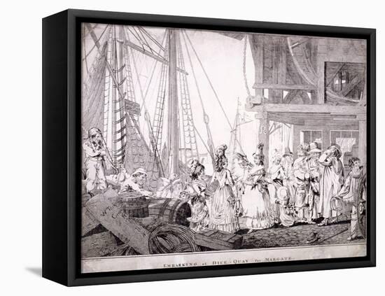 Dice Quay, Lower Thames Street, London, 1788-Charles Ansell-Framed Stretched Canvas