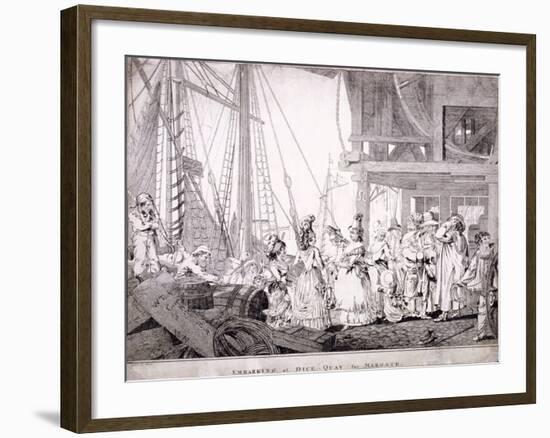 Dice Quay, Lower Thames Street, London, 1788-Charles Ansell-Framed Giclee Print