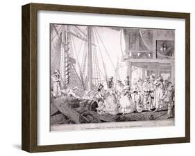 Dice Quay, Lower Thames Street, London, 1788-Charles Ansell-Framed Giclee Print