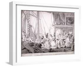 Dice Quay, Lower Thames Street, London, 1788-Charles Ansell-Framed Giclee Print