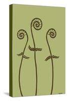 Dichromatic Fiddleheads I-Vanna Lam-Stretched Canvas