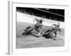 Dick Bradley (On the Lef) and Alby Golden at a Speedway Track, Exeter, C1952-C1953-null-Framed Photographic Print