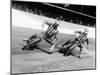 Dick Bradley (On the Lef) and Alby Golden at a Speedway Track, Exeter, C1952-C1953-null-Mounted Photographic Print