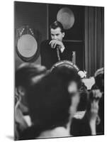 Dick Clark on His TV Show the "American Bandstand"-Paul Schutzer-Mounted Premium Photographic Print
