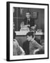 Dick Clark on His TV Show the "American Bandstand"-null-Framed Premium Photographic Print