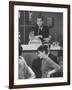 Dick Clark on His TV Show the "American Bandstand"-null-Framed Premium Photographic Print