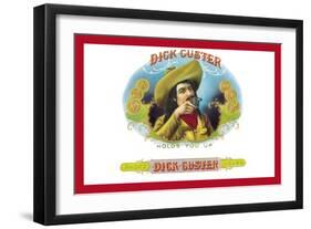 Dick Custer Cigars, Holds You Up-null-Framed Art Print