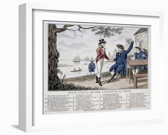 Dick Dock, or the Lobster and Crab, 1806-Isaac Cruikshank-Framed Giclee Print