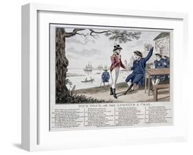 Dick Dock, or the Lobster and Crab, 1806-Isaac Cruikshank-Framed Giclee Print