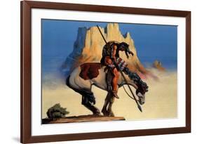 Dick Jordan (End Of The Trail)-null-Framed Art Print