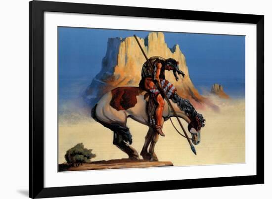 Dick Jordan (End Of The Trail)-null-Framed Art Print