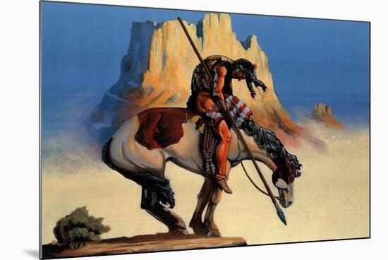 Dick Jordan (End Of The Trail)-null-Mounted Art Print
