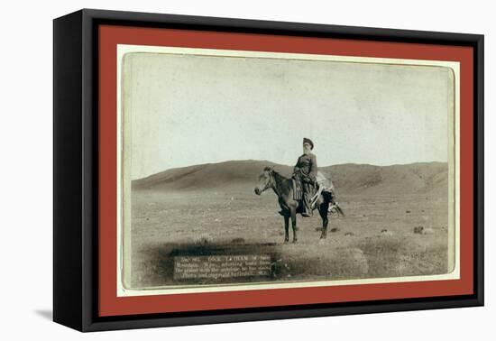 Dick Latham of Iron Mountain, Wyo., Returning Home from the Plains with the Antelope He Has Slain-John C. H. Grabill-Framed Stretched Canvas