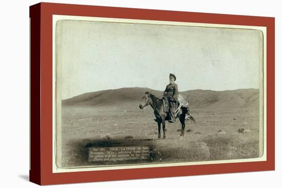 Dick Latham of Iron Mountain, Wyo., Returning Home from the Plains with the Antelope He Has Slain-John C. H. Grabill-Stretched Canvas
