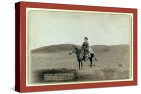 Dick Latham of Iron Mountain, Wyo., Returning Home from the Plains with the Antelope He Has Slain-John C. H. Grabill-Stretched Canvas