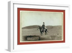 Dick Latham of Iron Mountain, Wyo., Returning Home from the Plains with the Antelope He Has Slain-John C. H. Grabill-Framed Giclee Print