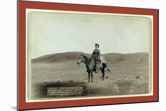 Dick Latham of Iron Mountain, Wyo., Returning Home from the Plains with the Antelope He Has Slain-John C. H. Grabill-Mounted Giclee Print