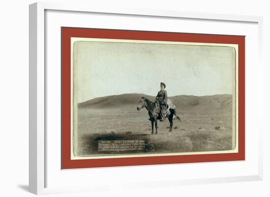 Dick Latham of Iron Mountain, Wyo., Returning Home from the Plains with the Antelope He Has Slain-John C. H. Grabill-Framed Giclee Print