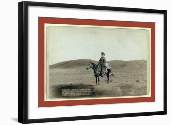 Dick Latham of Iron Mountain, Wyo., Returning Home from the Plains with the Antelope He Has Slain-John C. H. Grabill-Framed Giclee Print