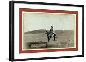 Dick Latham of Iron Mountain, Wyo., Returning Home from the Plains with the Antelope He Has Slain-John C. H. Grabill-Framed Giclee Print