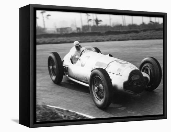 Dick Seaman's Mercedes, Donington Grand Prix, 1938-null-Framed Stretched Canvas
