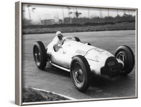 Dick Seaman's Mercedes, Donington Grand Prix, 1938-null-Framed Photographic Print