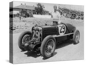 Dick Seaman with His MG K3 Magnette, 1934-null-Stretched Canvas