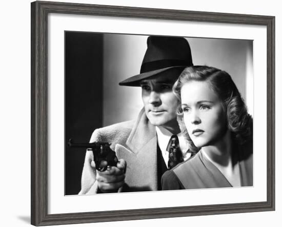 Dick Tracy's Dilemma, Ralph Byrd, Kay Christopher, 1947-null-Framed Photo