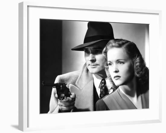 Dick Tracy's Dilemma, Ralph Byrd, Kay Christopher, 1947-null-Framed Photo