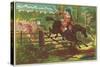 Dick Turpin Defying the Bow Street Runners-English School-Stretched Canvas