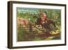 Dick Turpin Defying the Bow Street Runners-English School-Framed Giclee Print