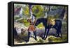 Dick Turpin, English Robber and Highwayman, 19th Century-null-Framed Stretched Canvas