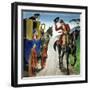 Dick Turpin from "Peeps into the Past," Published circa 1900-Trelleek-Framed Giclee Print
