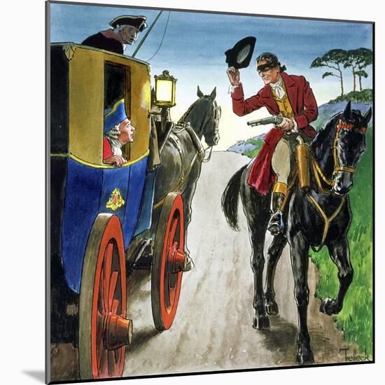 Dick Turpin from "Peeps into the Past," Published circa 1900-Trelleek-Mounted Giclee Print