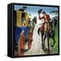 Dick Turpin from "Peeps into the Past," Published circa 1900-Trelleek-Framed Stretched Canvas
