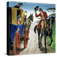 Dick Turpin from "Peeps into the Past," Published circa 1900-Trelleek-Stretched Canvas