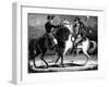 Dick Turpin Holds Up Fellow Highwayman, Tom King-null-Framed Art Print