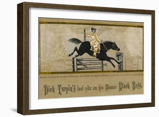 Dick Turpin's Last Ride to York and the Death of His Bonnie Black Bess-null-Framed Art Print