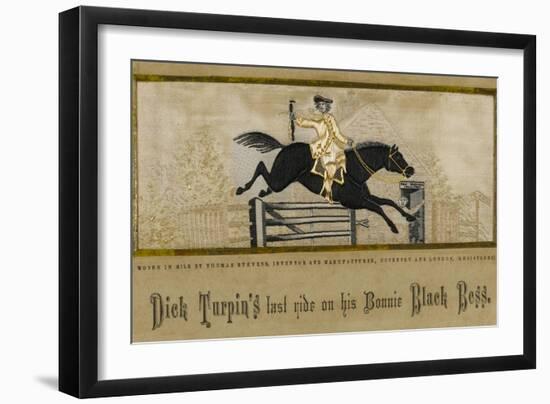 Dick Turpin's Last Ride to York and the Death of His Bonnie Black Bess-null-Framed Art Print