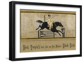 Dick Turpin's Last Ride to York and the Death of His Bonnie Black Bess-null-Framed Art Print