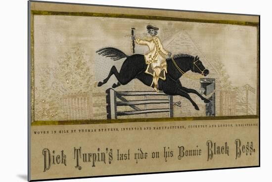 Dick Turpin's Last Ride to York and the Death of His Bonnie Black Bess-null-Mounted Art Print