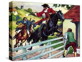 Dick Turpin's Ride to York on His Horse Black Bess-Ronald Simmons-Stretched Canvas