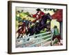 Dick Turpin's Ride to York on His Horse Black Bess-Ronald Simmons-Framed Giclee Print