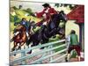 Dick Turpin's Ride to York on His Horse Black Bess-Ronald Simmons-Mounted Giclee Print