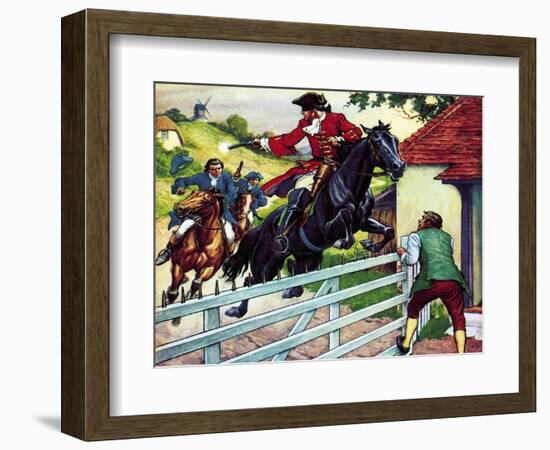 Dick Turpin's Ride to York on His Horse Black Bess-Ronald Simmons-Framed Giclee Print