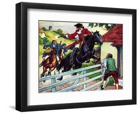Dick Turpin's Ride to York on His Horse Black Bess-Ronald Simmons-Framed Giclee Print