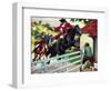 Dick Turpin's Ride to York on His Horse Black Bess-Ronald Simmons-Framed Giclee Print