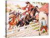 Dick Turpin's Ride to York-Ronald Simmons-Stretched Canvas