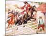 Dick Turpin's Ride to York-Ronald Simmons-Mounted Giclee Print